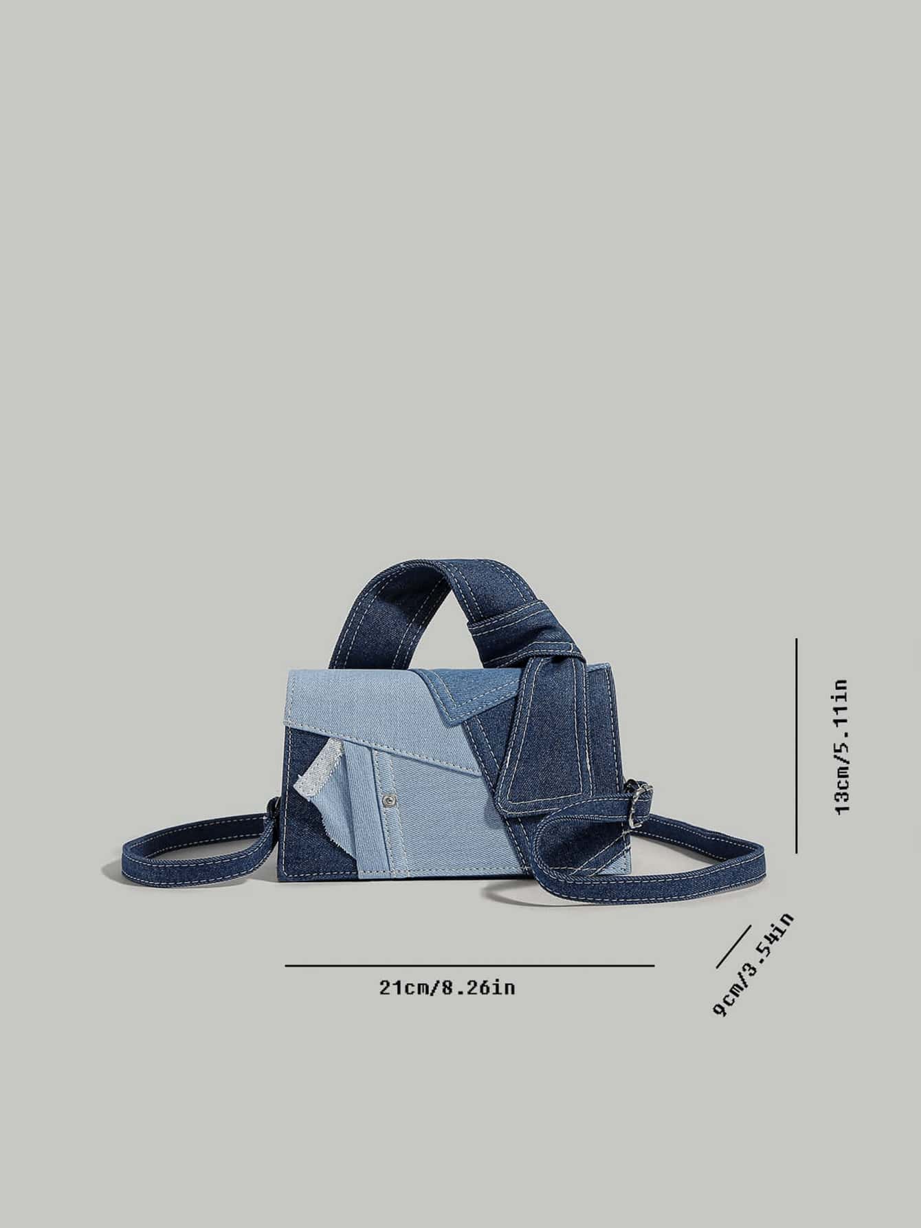 Czarna torba crossbody denim – na ramię i przez ramię