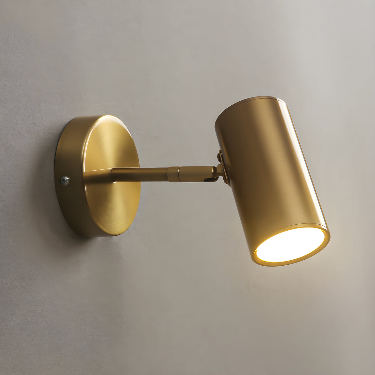 Regulowany metalowy kinkiet ścienny LED w kolorze matowej czerni
