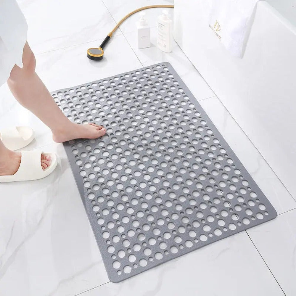 Antypoślizgowa Mata Prysznicowa 60x40 cm z Antybakteryjnym PVC – Bezpieczna i Trwała, Przezroczysta 2