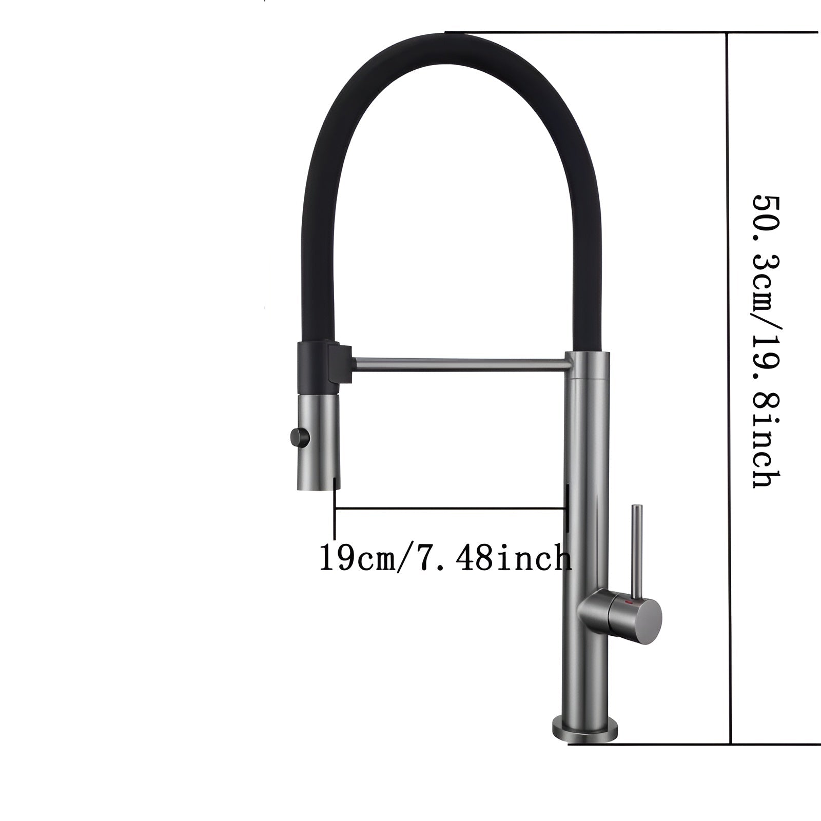 Bateria ze stali nierdzewnej – obrotowa 360° z 2 rodzajami strumienia do kuchni i łazienki | Trwały i elegancki design 6