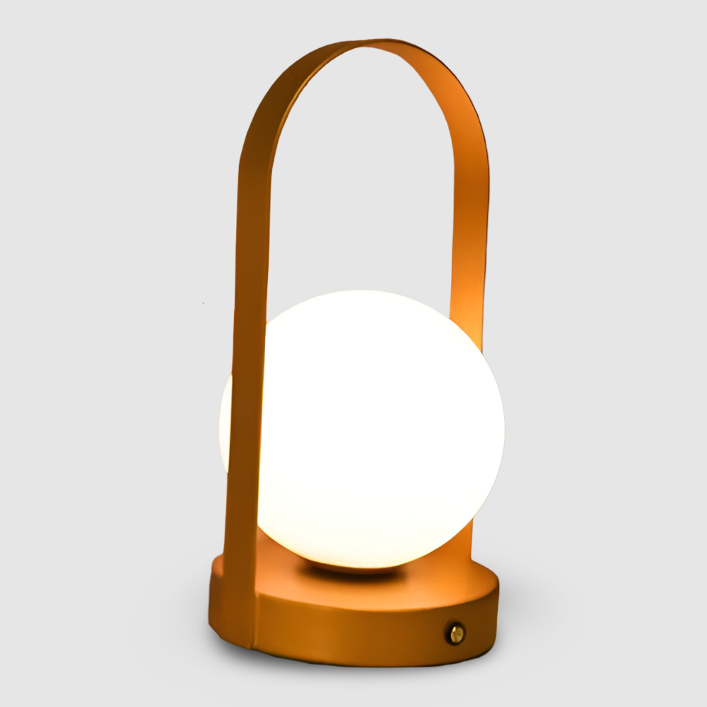 Bezprzewodowa Lampa Stołowa LED Orbita – Elegancka Lampka Nocna do Salonów, Regulowane Światło, Odporna na Rdzę, Akumulatorowa 9