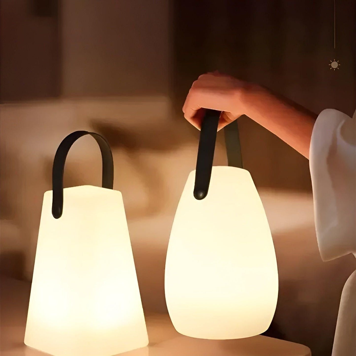 Bezprzewodowa lampa LED – Wodoodporna, przenośna lampa ogrodowa z pilotem | Idealna do wnętrz i na taras