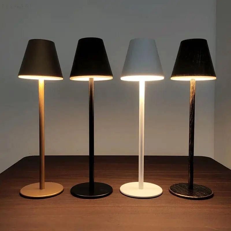 Bezprzewodowa lampa LED z aluminium – Elegancki design, 28 godzin świecenia, idealna do wnętrz i na zewnątrz