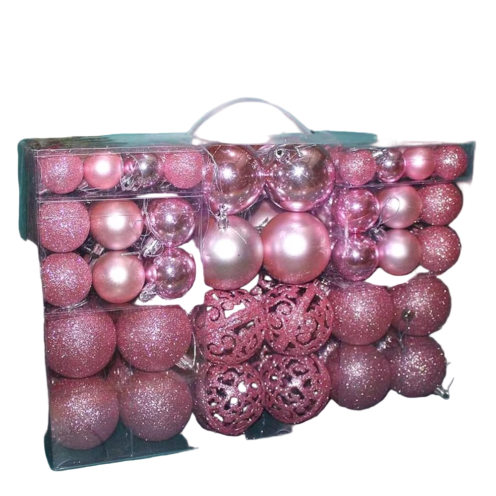 Bombki Choinkowe 100 sztuk – Duży Komplet Ozdób na Święta i Przyjęcia 11