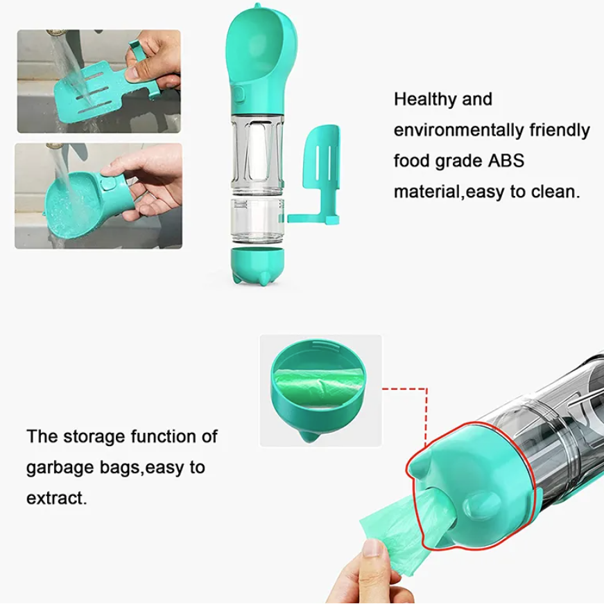 Butelka na Wodę dla Psa 500 ml z Podajnikiem Karmy – Przenośna Butelka dla Psa, Idealna na Spacery i Podróże 5