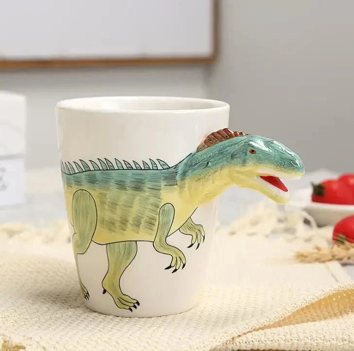 Ceramiczny Kubek Dinozaur 350ml – Ręcznie Malowany, Unikalny Design 3D, Idealny do Kawy i Herbaty 5