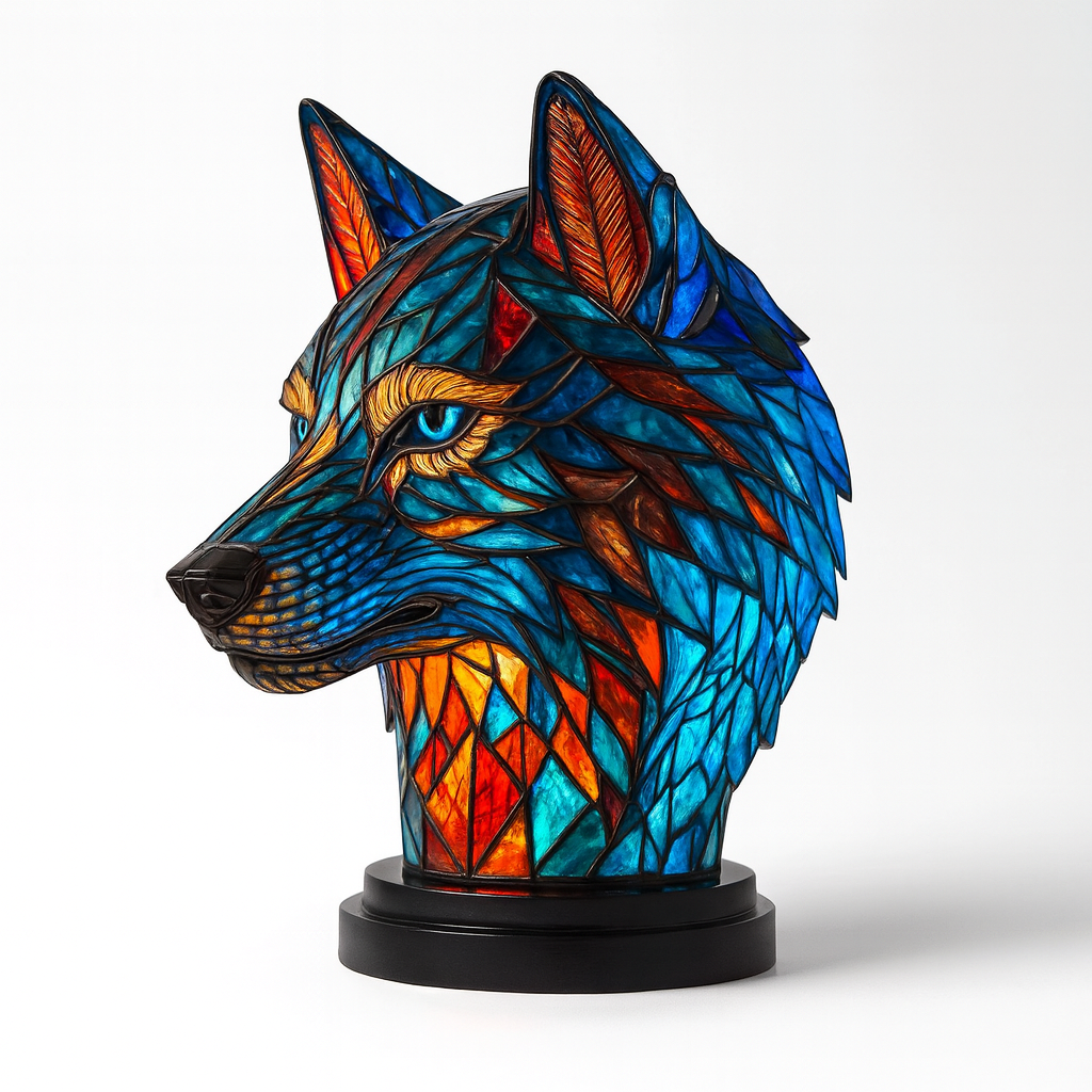 Lampa Stołowa Szklana Tiffany z Ręcznie Robionym Designem – Artystyczne Oświetlenie do Salonu i Sypialni