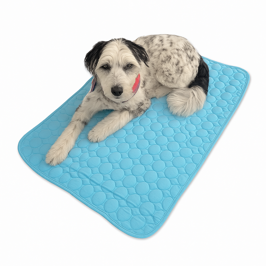 Mata Chłodząca dla Psa, Składana i Łatwa do Prania, Idealna do Samochodu i na Wakacje, Bezpieczne Materiały, Komfort w Upalne Dni