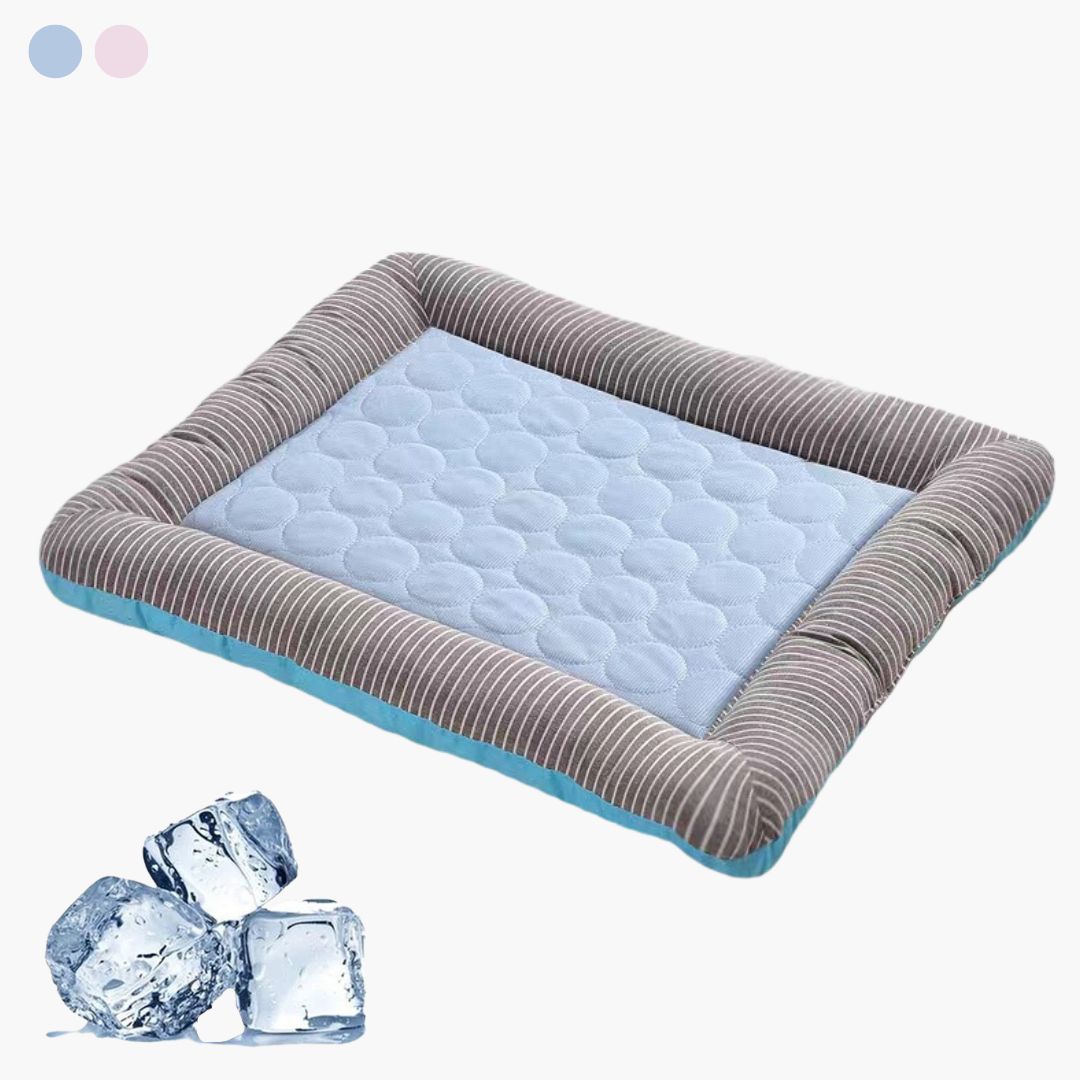 Chłodząca Mata dla Psów i Kotów, Hypoalergiczna, Bezprądowa, 3-Warstwowy System Chłodzenia, Wsparcie dla Stawów, Niebieska 0