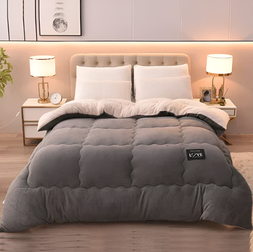 Ciepły Gruby Koc Wełniany 150x200cm – Oddychający Materiał, Idealny na Zimowe Noce 7