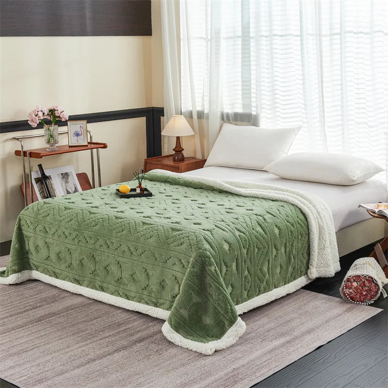 Ciepły Pluszowy Koc w Jednolitym Kolorze – Wielofunkcyjny Koc do Biura i na Drzemki, Łatwy w Pielęgnacji 6