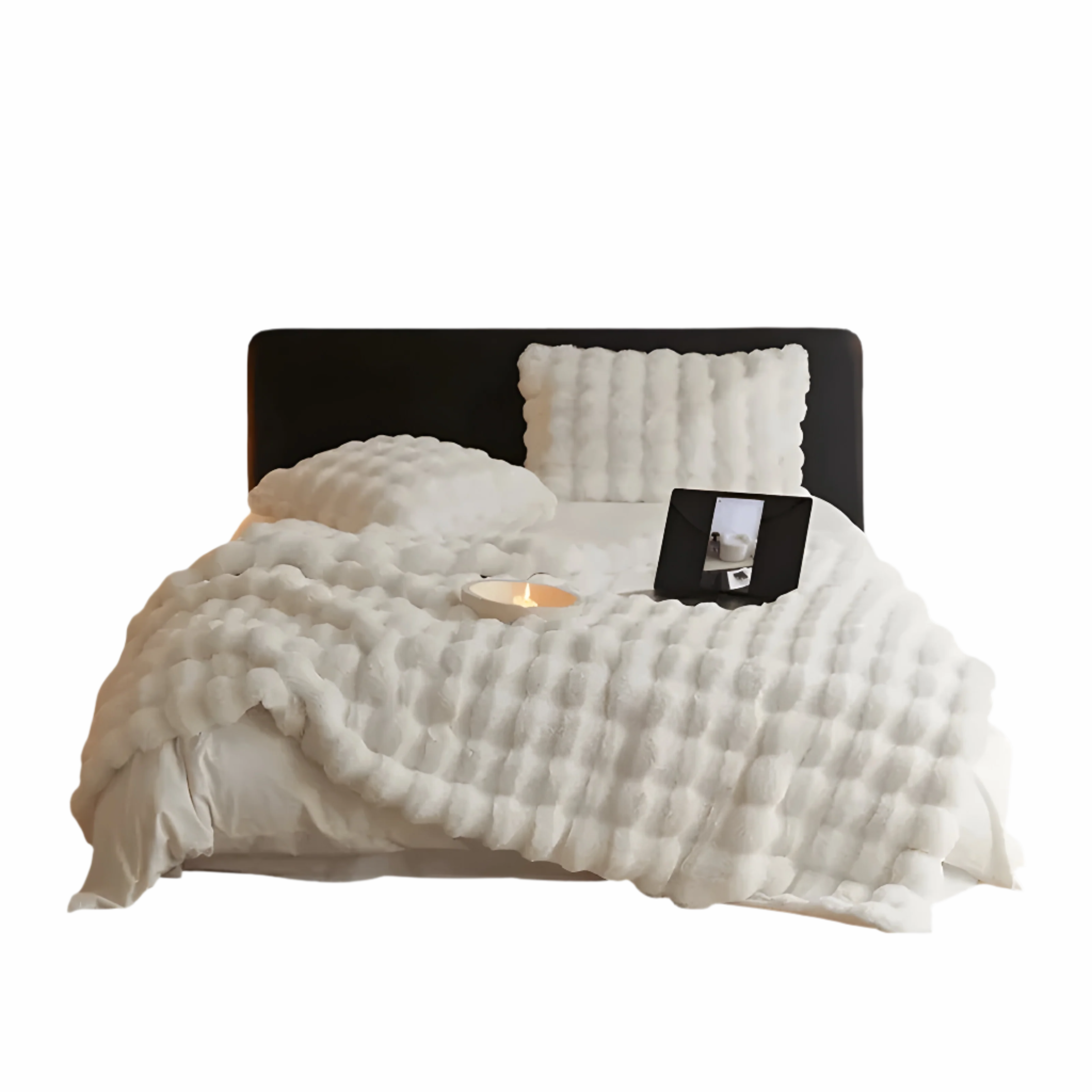 Ciepły koc z flaneli – Stylowy pled do relaksu i dekoracji na chłodne wieczory | Idealny do sypialni i salonu 1