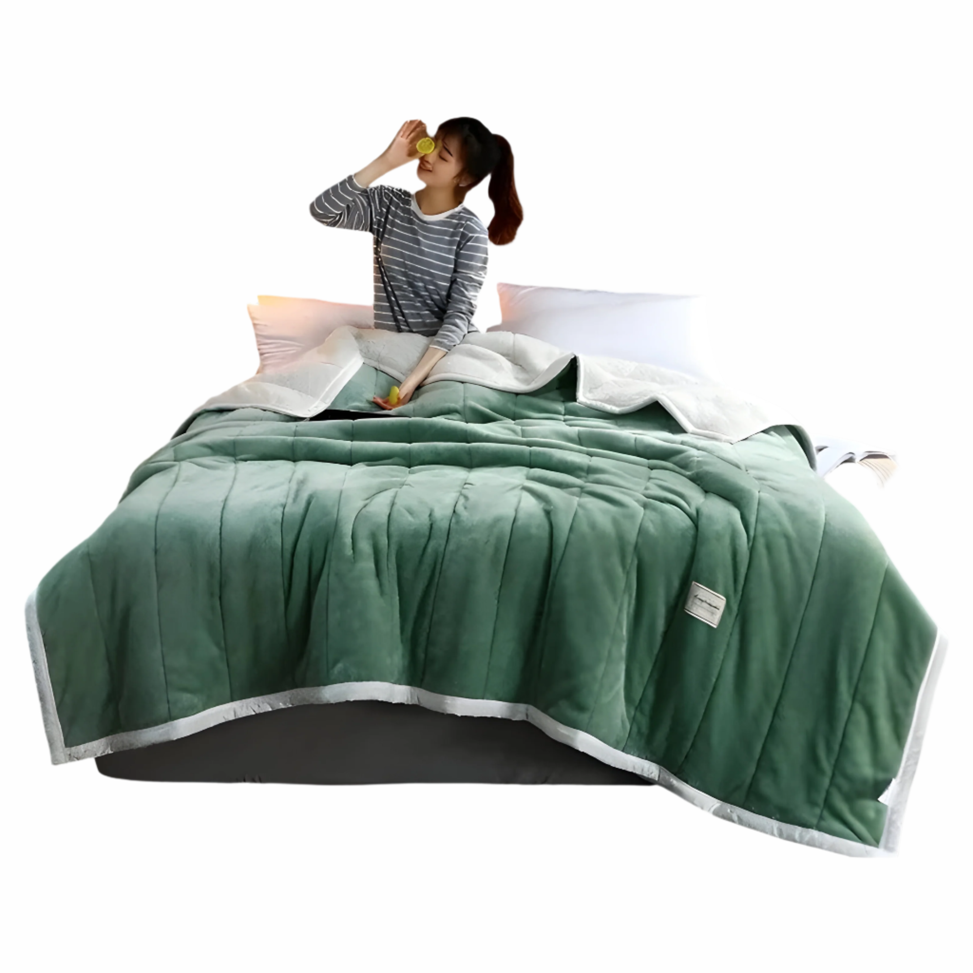 Ciepły koc z sherpy – Ekstra miękki pled na chłodne wieczory, idealny do relaksu w domu i na świeżym powietrzu 1