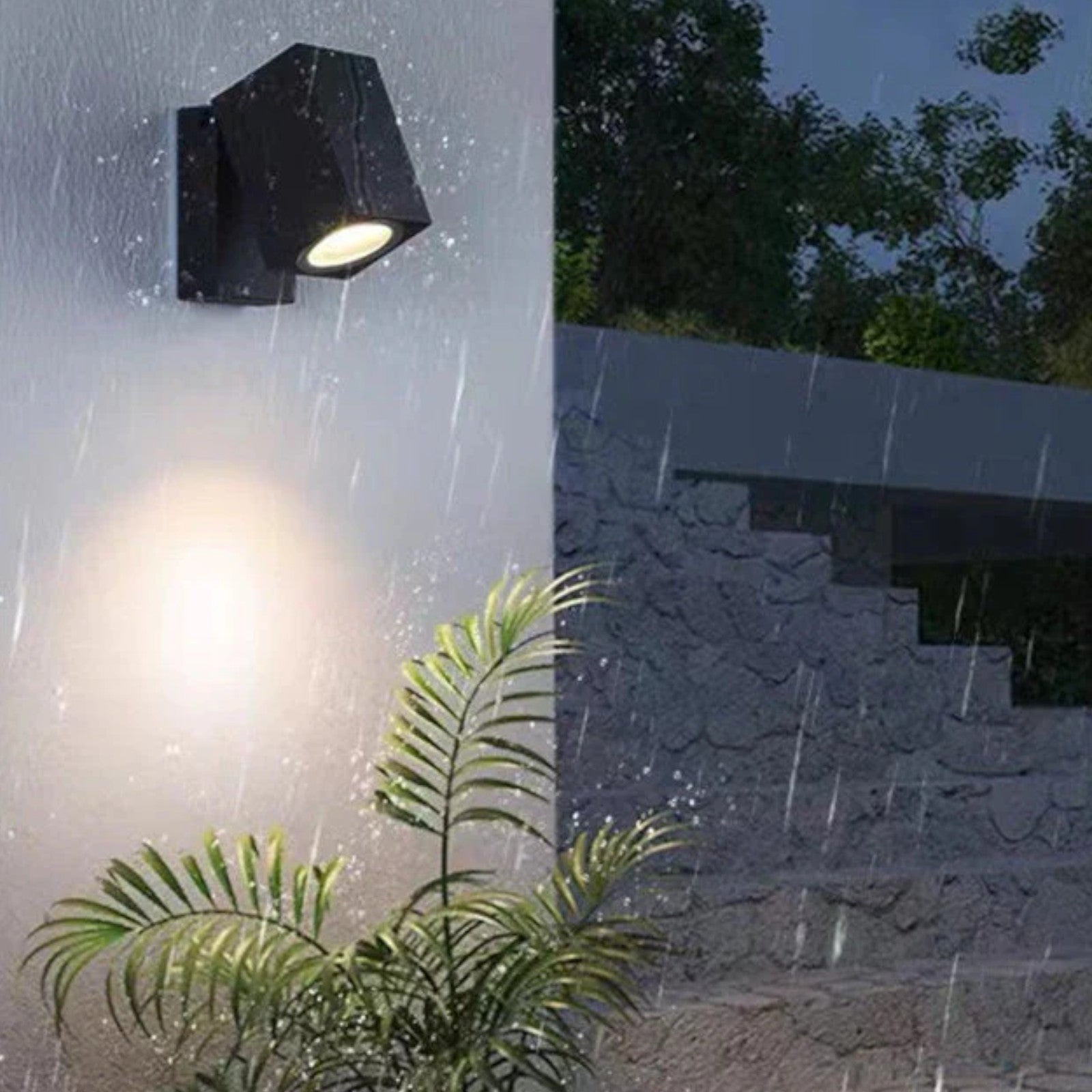 Czarny Kinkiet Ścienny LED Luna Arc – Nowoczesna Lampa Zewnętrzna, Wodoodporna, Energooszczędna 3