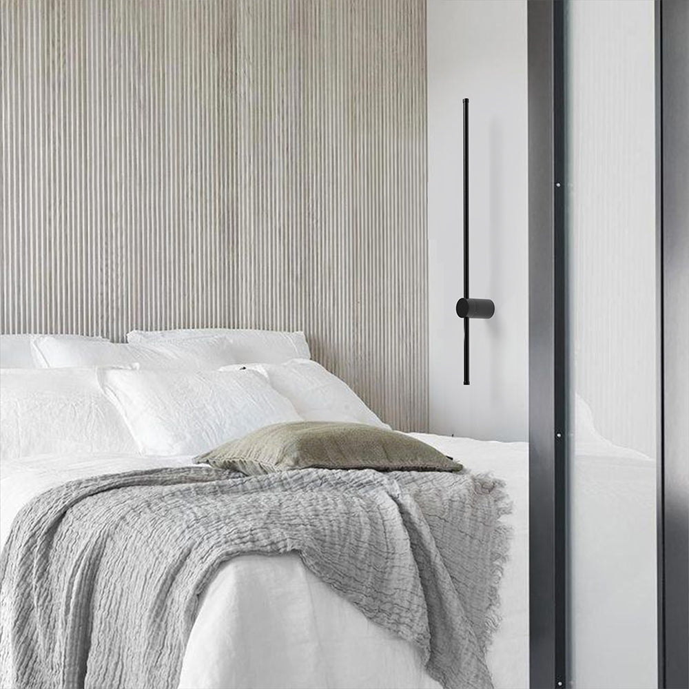 Czarny Kinkiet Ścienny z Obracającym Się Designem – Nowoczesna Lampa na Ścianę do Wnętrz, Idealna do Korytarzy i Sypialni 4