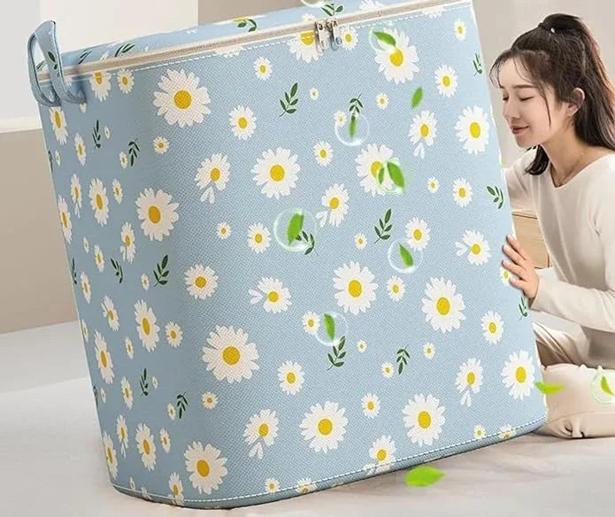 Duża Wodoodporna Torba do Przechowywania z Okienkiem – Oddychający Materiał, 90 L, Wzmocnione Uchwyty 0