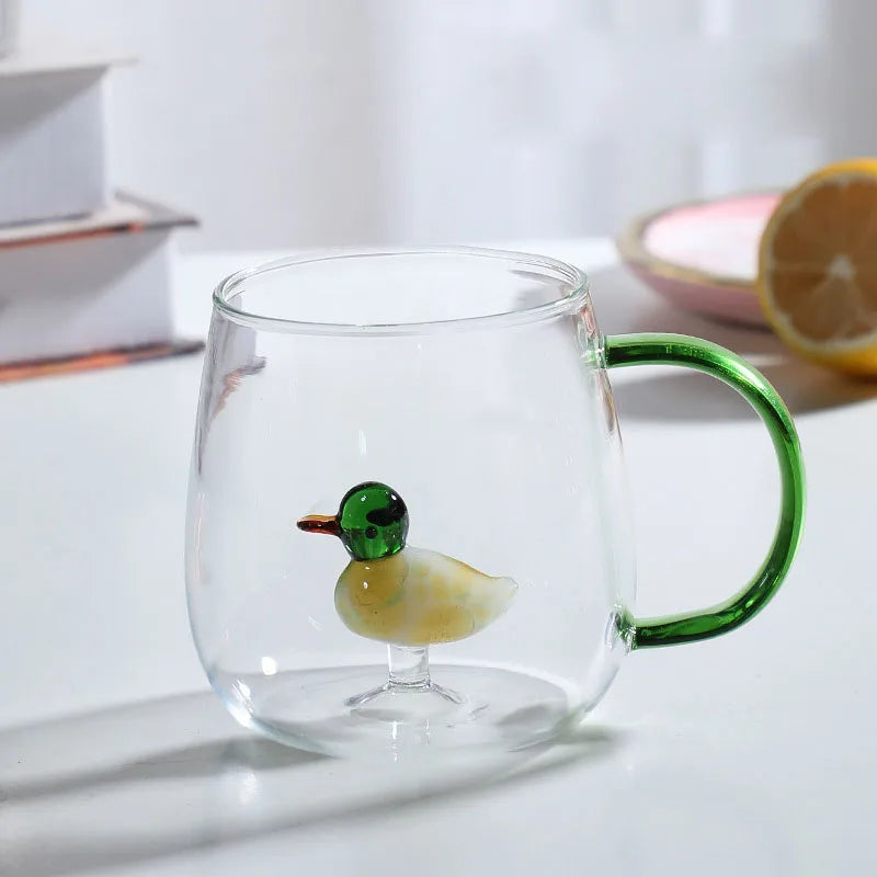 Elegancki Kubek Szklany z Uchwytem, 350ml – Szkło Borokrzemowe, Idealny do Kawy i Herbaty 11