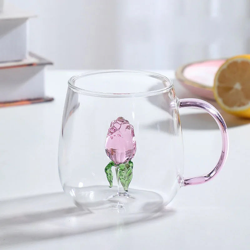 Elegancki Kubek Szklany z Uchwytem, 350ml – Szkło Borokrzemowe, Idealny do Kawy i Herbaty 6