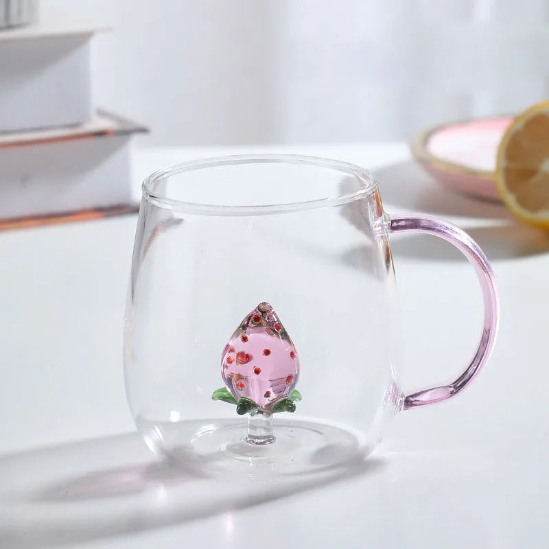 Elegancki Kubek Szklany z Uchwytem, 350ml – Szkło Borokrzemowe, Idealny do Kawy i Herbaty 7