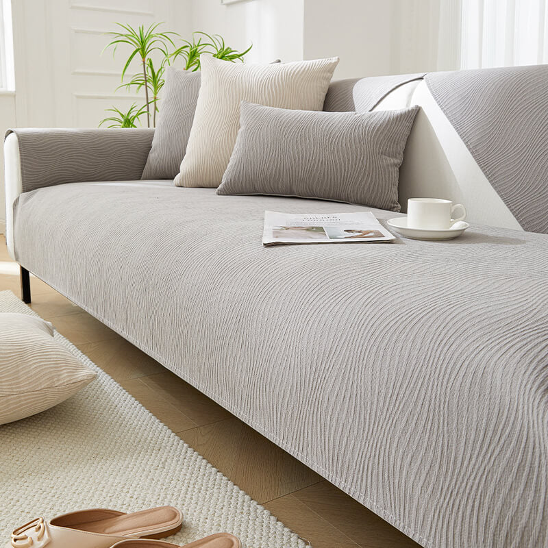 Elegancki Pokrowiec na Sofę Chenille – Ochrona przed Zarysowaniami i Zabrudzeniami, Łatwy w Pielęgnacji, Ruchomy Design 3