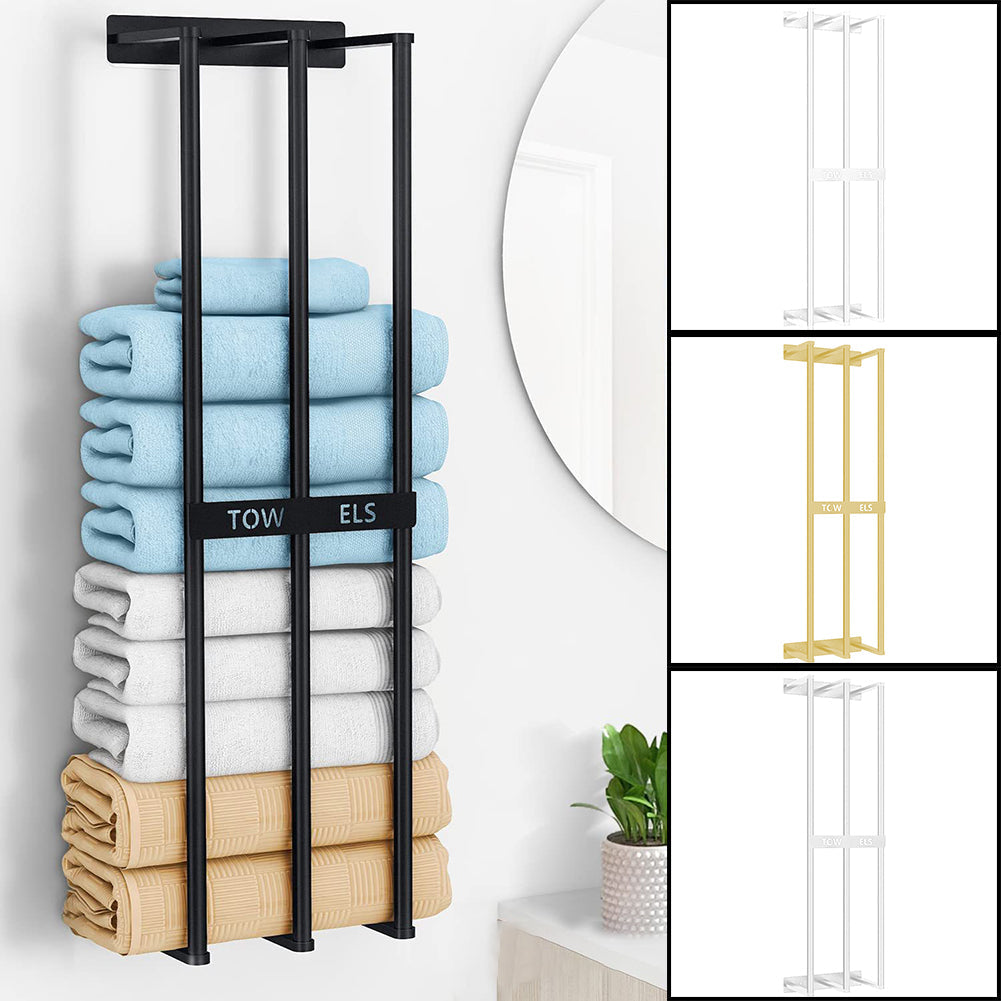 Elegancki Wieszak na Ręczniki Stojący, Minimalistyczny Stojak do Łazienki i Kuchni, Stal Nierdzewna, 60 cm x 15 cm x 10 cm 5