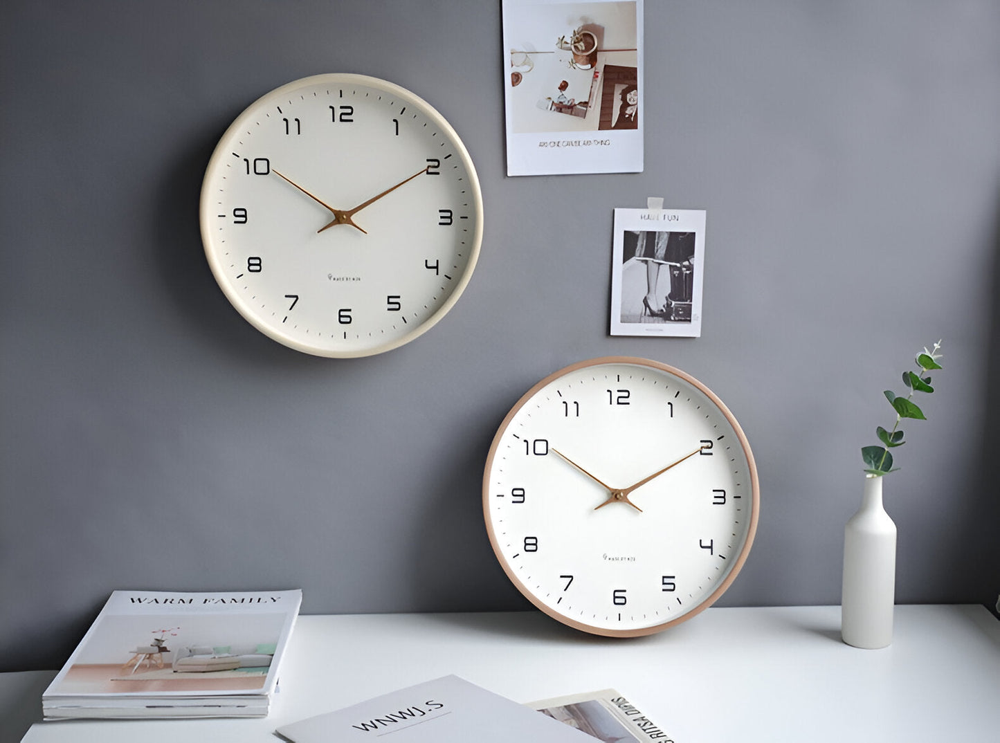 Elegancki Zegar Ścienny 30 cm z Drewna – Minimalistyczny Zegar na Ścianę do Salonu, Kuchni i Biura 4