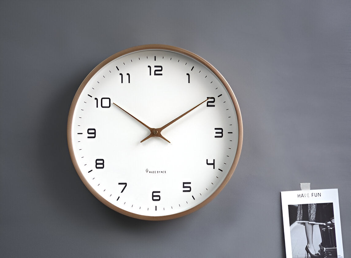 Elegancki Zegar Ścienny 30 cm z Drewna – Minimalistyczny Zegar na Ścianę do Salonu, Kuchni i Biura 5