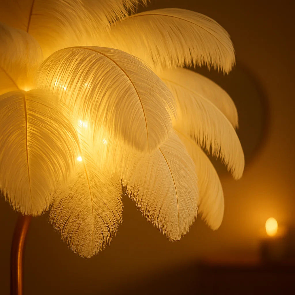 Eteryczna Lampa Stołowa LED w Białym i Różowym Kolorze – Stylowa Lampy Stołowe do Salonu, Sypialni, Energooszczędna 3