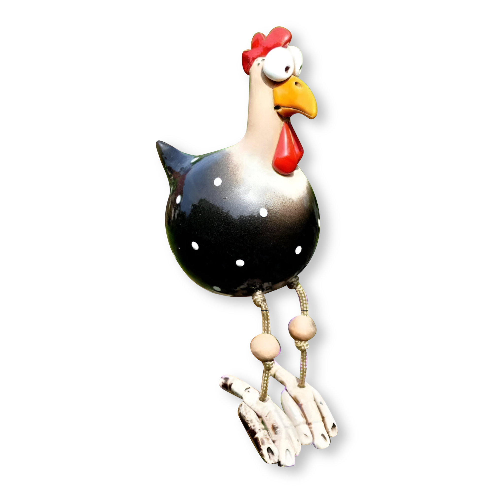 Figurka kurczaka Cluckoo, odporna na warunki atmosferyczne – zabawny wzór do dekoracji ogrodu i patio 13