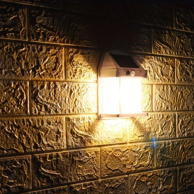 Lampa zewnętrzna z czujnikiem ruchu 120° – montaż bez kabli