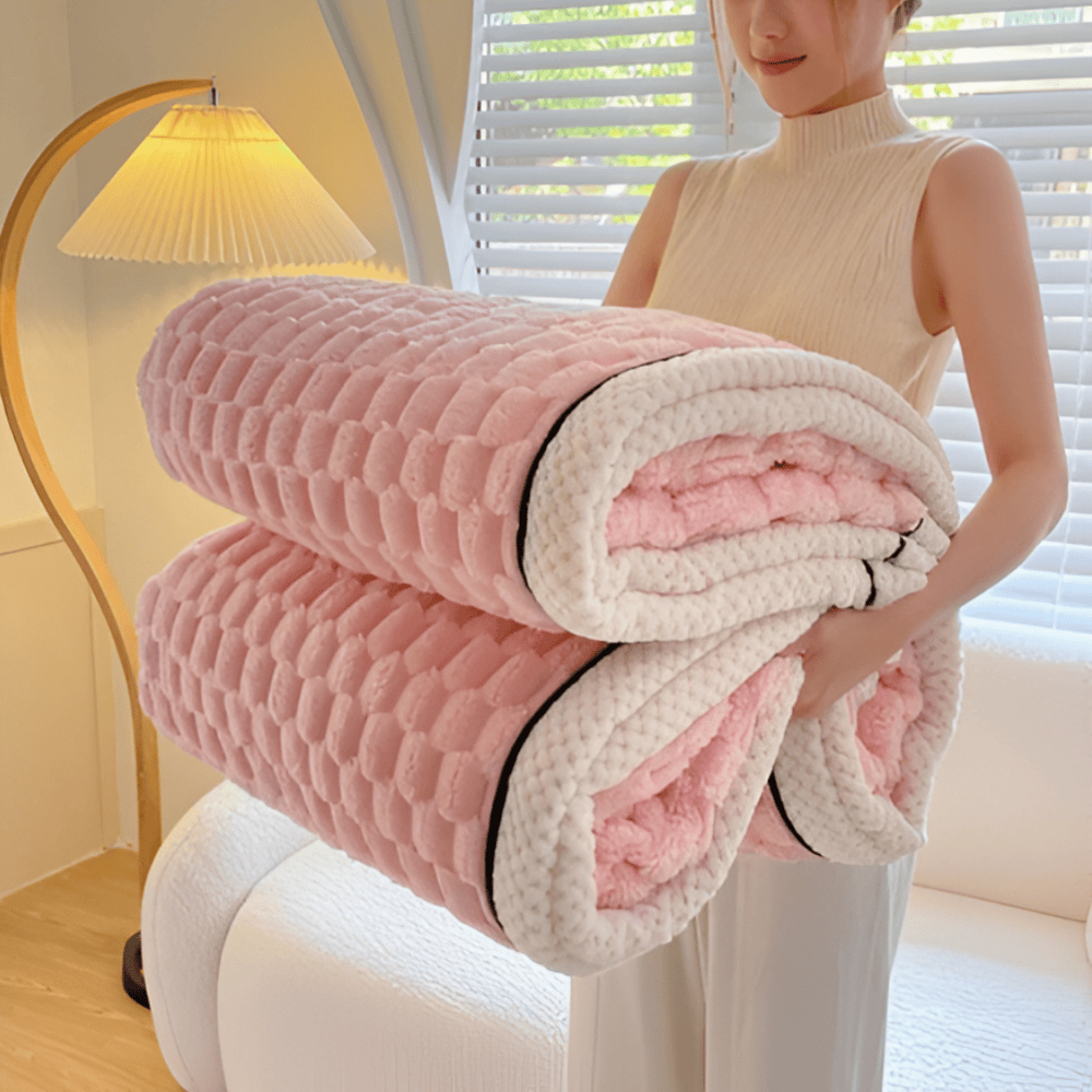 Gruby Ciepły Koc Fleece, Miękki i Stylowy, Idealny do Sofy i Łóżka – 120x200 cm, 150x200 cm, 200x230 cm 8