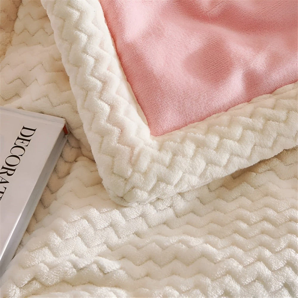 Gruby Koc Fleece 100x150 cm – Ciepły i Miękki Koc Idealny na Zimowe Wieczory, Wysoka Jakość, Łatwe Czyszczenie 5