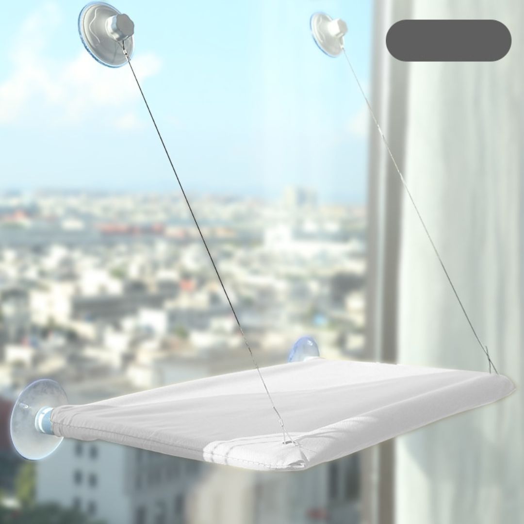 Hamak dla kota SkyNap z 360° widokiem – Oddychający materiał, bezpieczna konstrukcja, łatwa pielęgnacja, duży rozmiar 45x30 cm 3