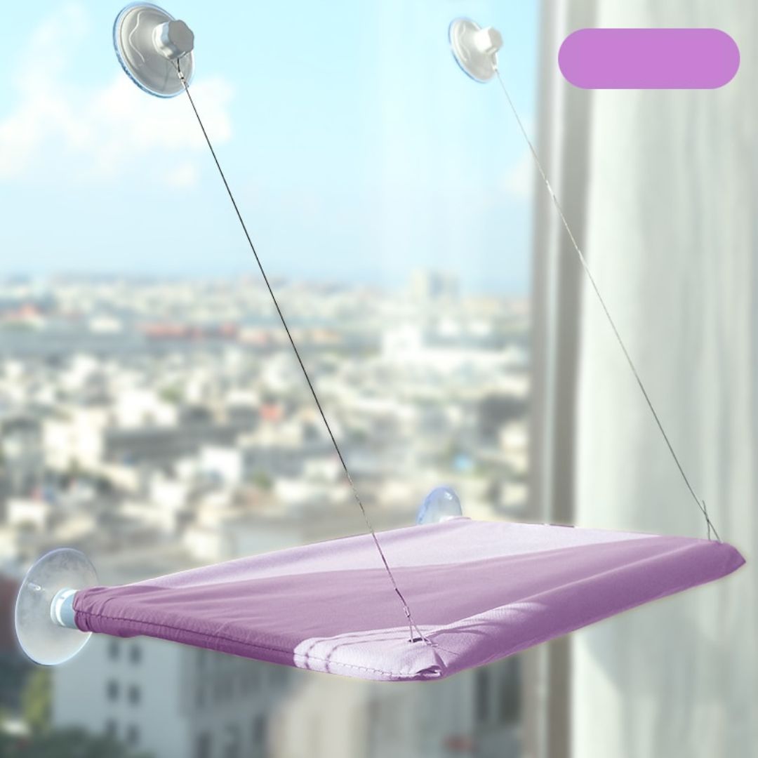 Hamak dla kota SkyNap z 360° widokiem – Oddychający materiał, bezpieczna konstrukcja, łatwa pielęgnacja, duży rozmiar 45x30 cm 6