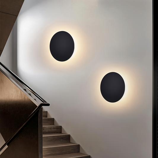 Kinkiet Ścienny Halo w Kształcie Księżyca – Czarna Metalowa Lampa na Ścianę z Ciepłym Światłem 3000K, 10W 6