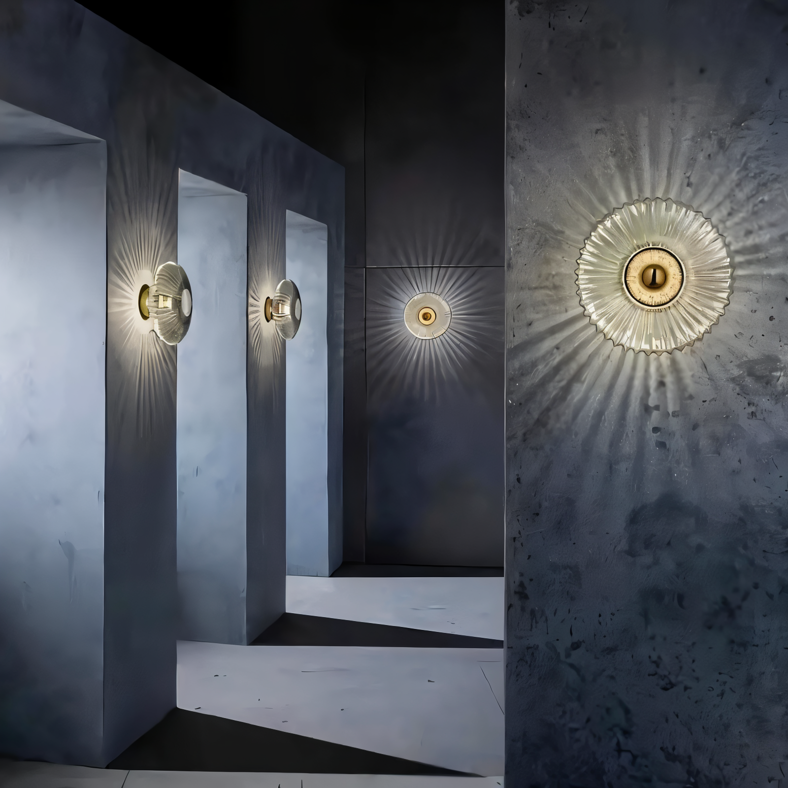 Kinkiet Ścienny LED Enchantaray w Stylu Nordic Bauhaus, Elegancki Falisty Design do Sypialni i Salonu 3