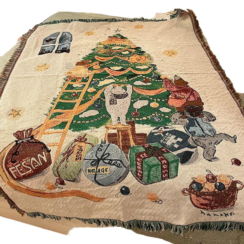 Koc Świąteczny z Wzorem Dziadka do Orzechów – Luksusowy Polar na Zimowe Wieczory 0