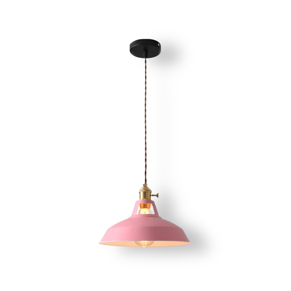 Kolorowa Lampa Wisząca w Stylu Industrialnym z Regulowanym Kablem – Oświetlenie do Salonu i Nad Stół 10