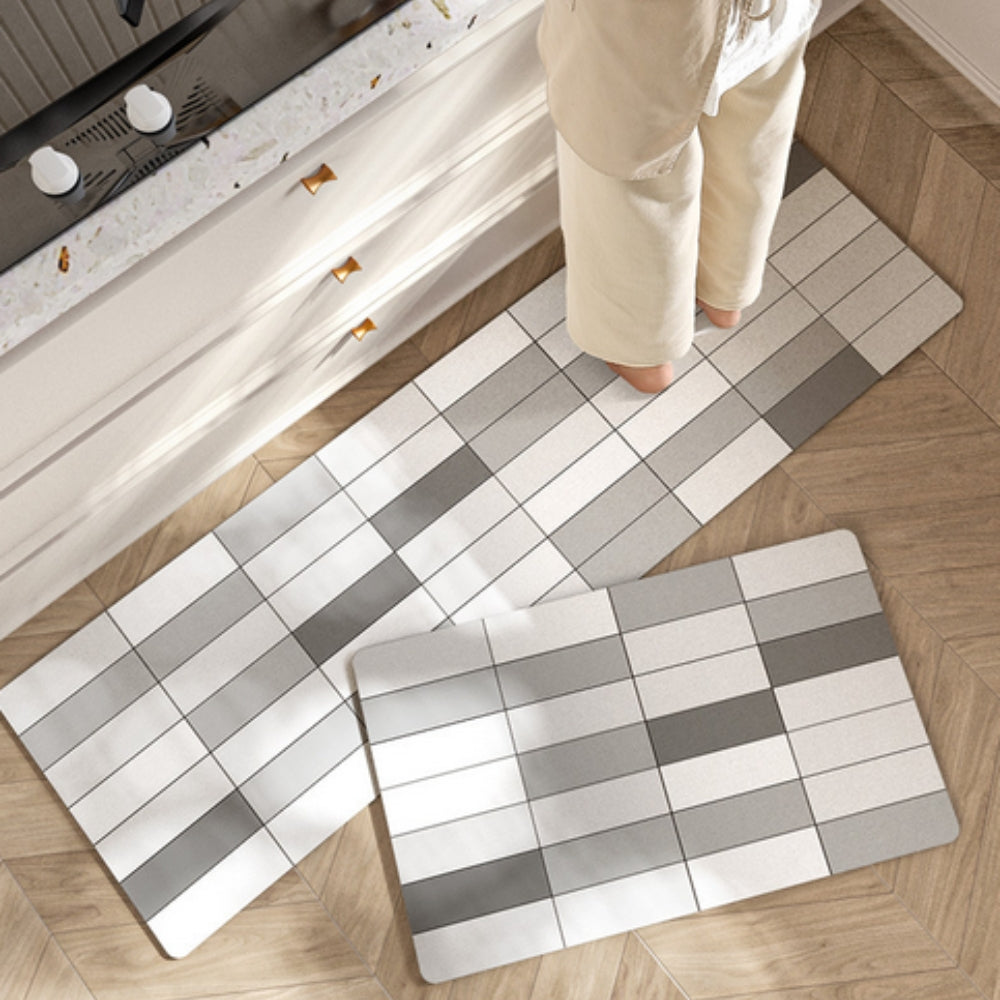 Kwiatowa Mata Kuchnia z Paskami – Komfortowa i Trwała, Rutschfest, Łatwa w Czyszczeniu, Różne Rozmiary 5