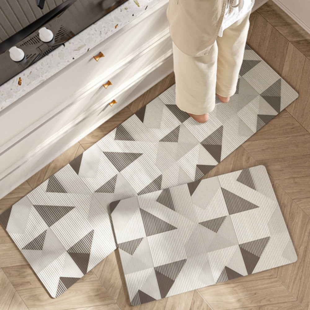 Kwiatowa Mata Kuchnia z Paskami – Komfortowa i Trwała, Rutschfest, Łatwa w Czyszczeniu, Różne Rozmiary 6