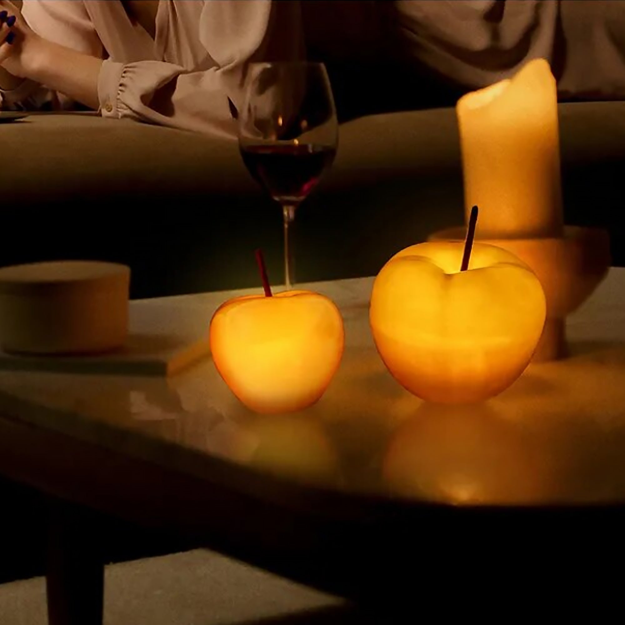 Lampa Nocna Jabłko Ceramiczna Bezprzewodowa – Lampka Nocna w 2 Rozmiarach do Sypialni i Pokoju Dziecięcego 6