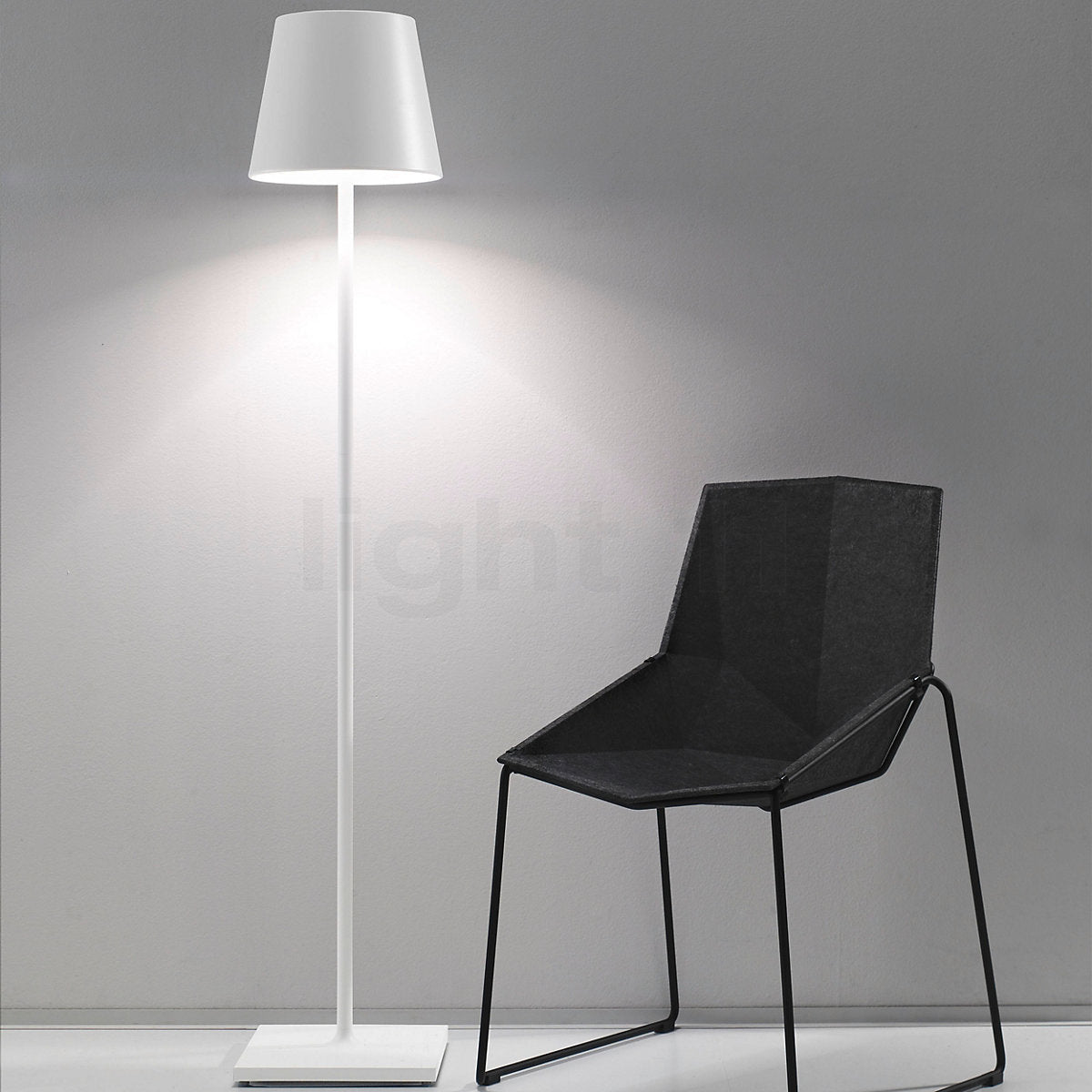 Lampa Podłogowa Czarna LED z Regulowaną Wysokością – Nowoczesna Lampa Stojąca do Wnętrz, Wodoodporna IP54 3