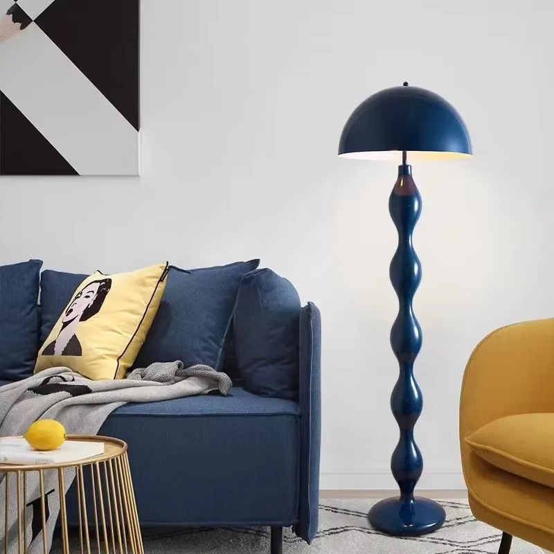 Lampa Podłogowa w Stylu Skandynawskim z Ciepłym Światłem – Minimalistyczna Lampa Stojąca do Czytania, Metalowa, Ø 40 cm, H 150 cm 4