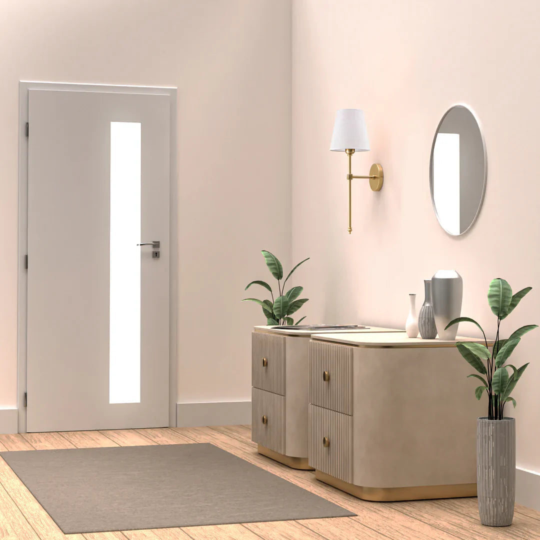 Lampa Ścienna Bezprzewodowa z Eleganckim Abażurem – Kinkiet Ścienny LED w Kolorze Czarnym, Złotym lub Srebrnym 3
