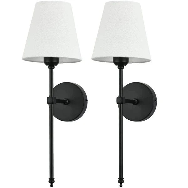 Lampa Ścienna Bezprzewodowa z Eleganckim Abażurem – Kinkiet Ścienny LED w Kolorze Czarnym, Złotym lub Srebrnym 4