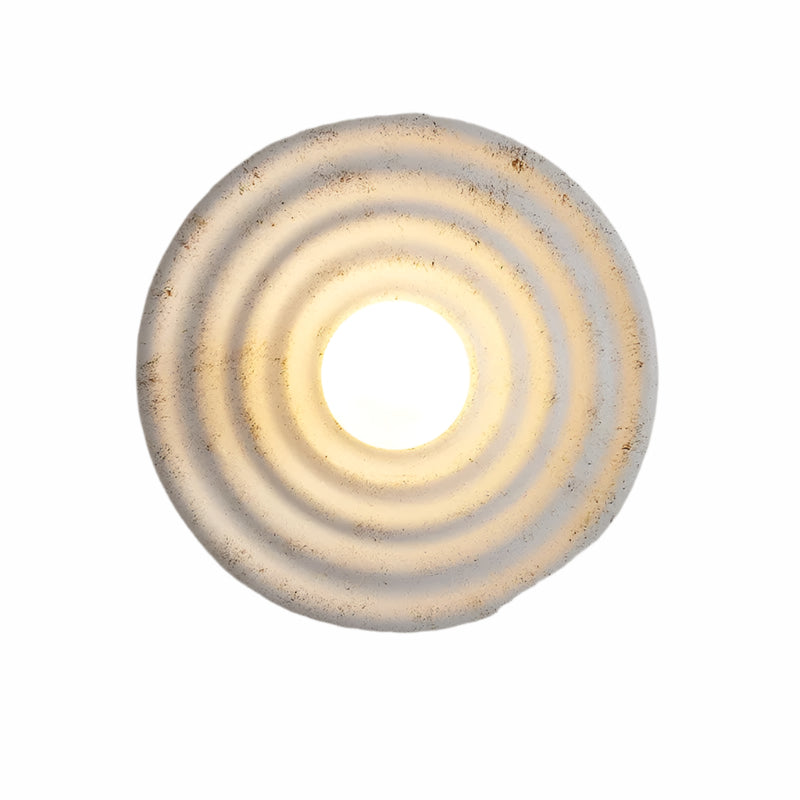 Lampa Ścienna Espen, Okrągła Kinkiet Ścienny Beżowy, 22 cm – Nowoczesny Minimalistyczny Design do Sypialni i Przedpokoju 0