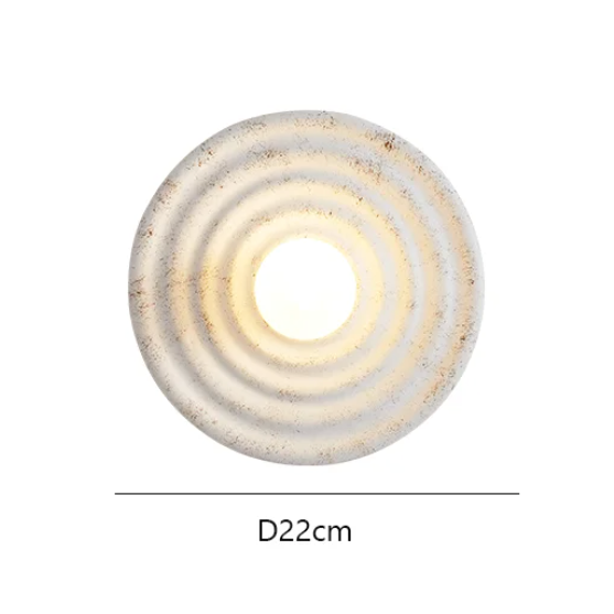 Lampa Ścienna Espen, Okrągła Kinkiet Ścienny Beżowy, 22 cm – Nowoczesny Minimalistyczny Design do Sypialni i Przedpokoju 4