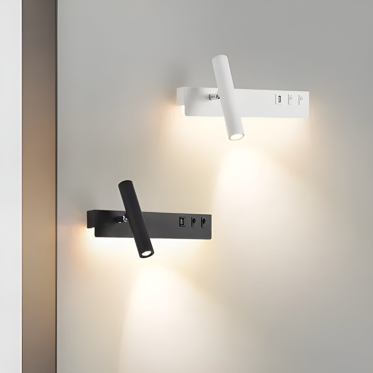 Lampa Ścienna LED Nordic Czarna z Przełącznikiem – Nowoczesny Kinkiet Ścienny do Czytania 4