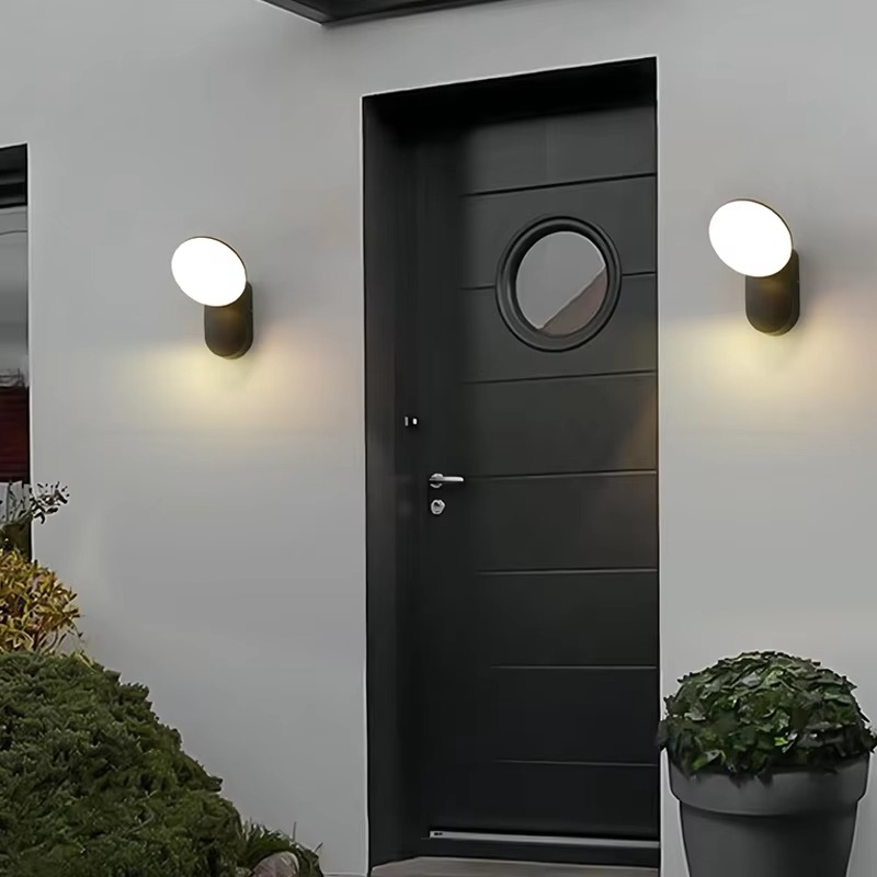 Lampa Ścienna LED z Czujnikiem Ruchu, Energooszczędna Lampa Zewnętrzna z Automatycznym Włączaniem, Nowoczesny Kinkiet Ścienny 0