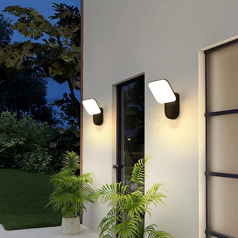 Lampa Ścienna LED z Czujnikiem Ruchu, Energooszczędna Lampa Zewnętrzna z Automatycznym Włączaniem, Nowoczesny Kinkiet Ścienny 2